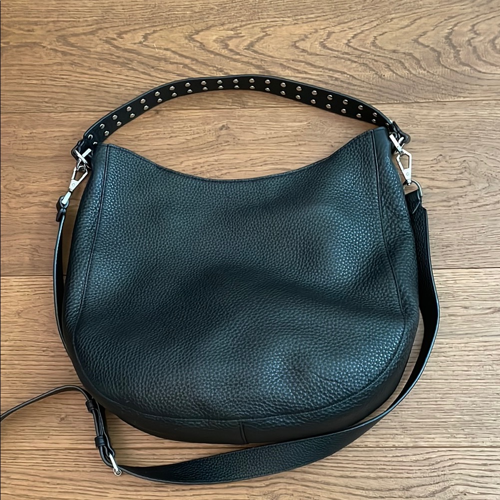 Rebecca Minkoff Black And Silver Hobo Bag